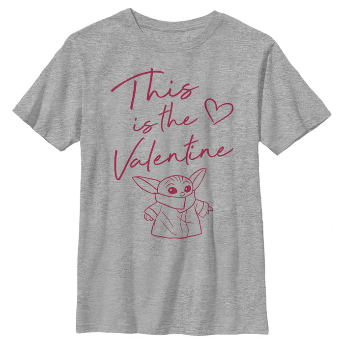 fifth sun Boy's Star Wars: The Mandalorian Valentine's Day The Child Valentine Way T-Shirt