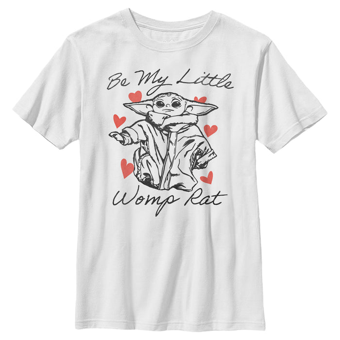 fifth sun Boy's Star Wars: The Mandalorian Valentine's Day The Child Be My Womp Rat T-Shirt