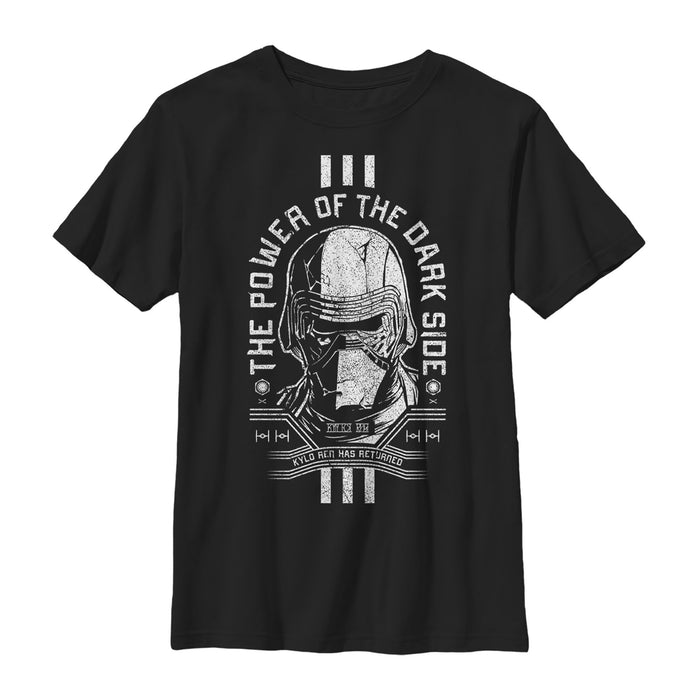 fifth sun Boy's Star Wars: The Rise of Skywalker Cracked Kylo T-Shirt