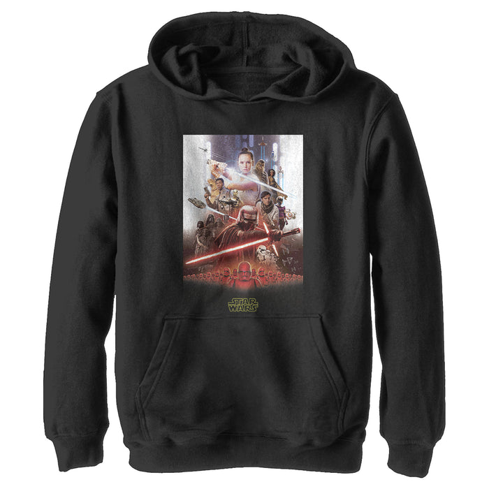fifth sun Boy's Star Wars: The Rise of Skywalker Epic Poster Pull Over Hoodie