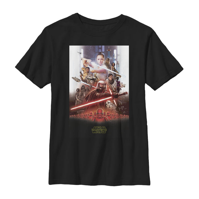 fifth sun Boy's Star Wars: The Rise of Skywalker Epic Poster T-Shirt