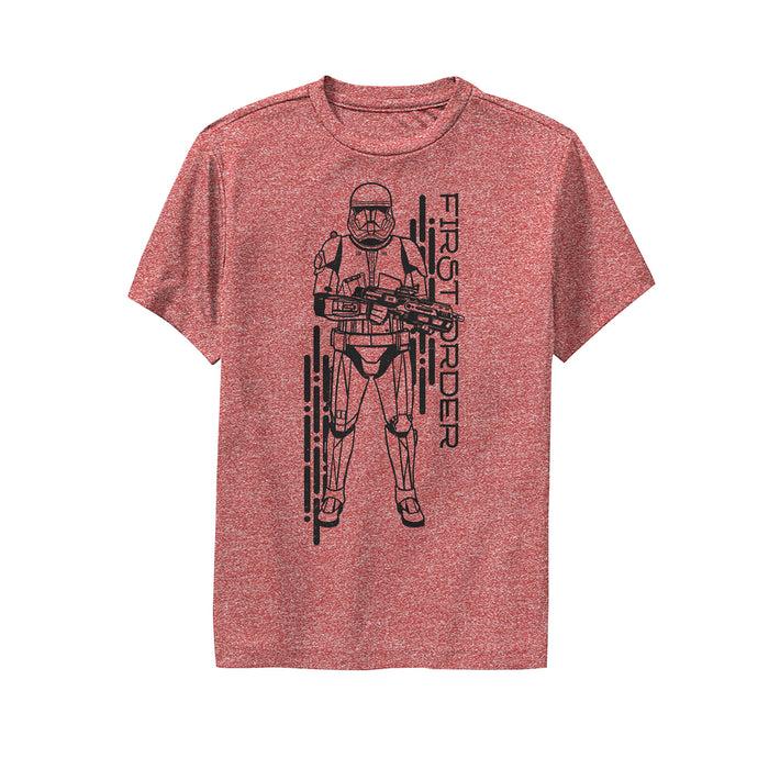 fifth sun Boy's Star Wars: The Rise of Skywalker First Order Sith Trooper Performance Tee