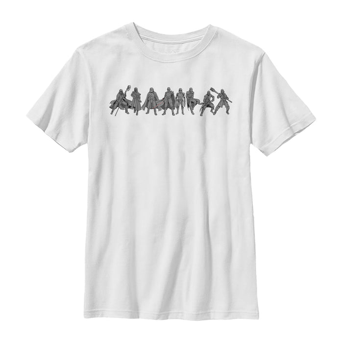 fifth sun Boy's Star Wars: The Rise of Skywalker Knights of Ren Line T-Shirt