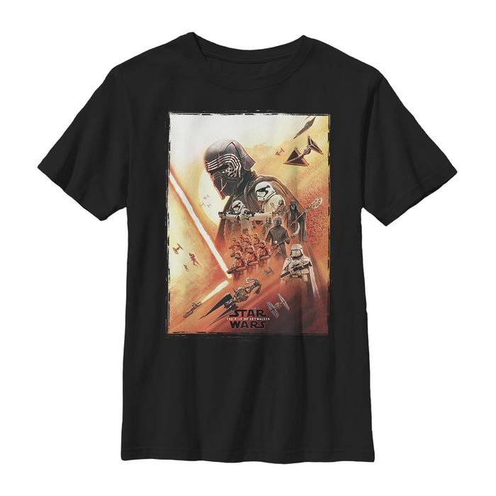 fifth sun Boy's Star Wars: The Rise of Skywalker Kylo Poster T-Shirt