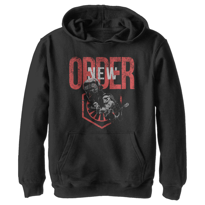 fifth sun Boy's Star Wars: The Rise of Skywalker New Order Pull Over Hoodie