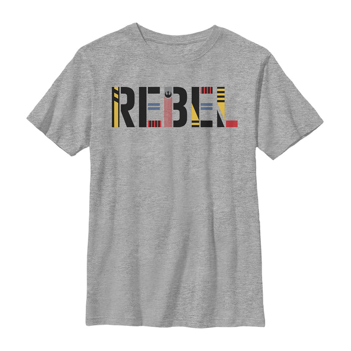 Fifth Sun Boy's Star Wars: The Rise Of Skywalker Rebel Text T-Shirt