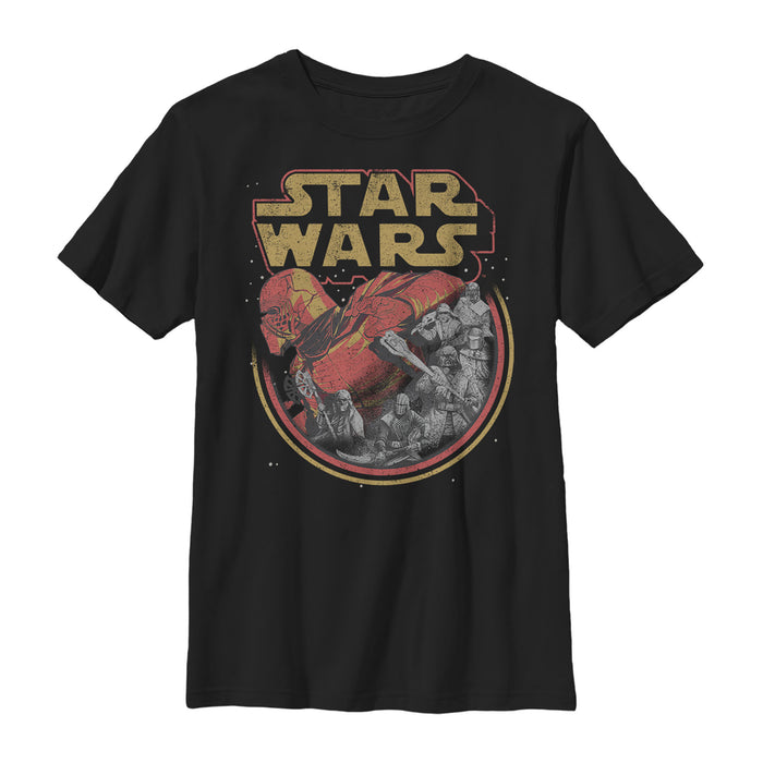 fifth sun Boy's Star Wars: The Rise of Skywalker Retro Knights of Ren T-Shirt