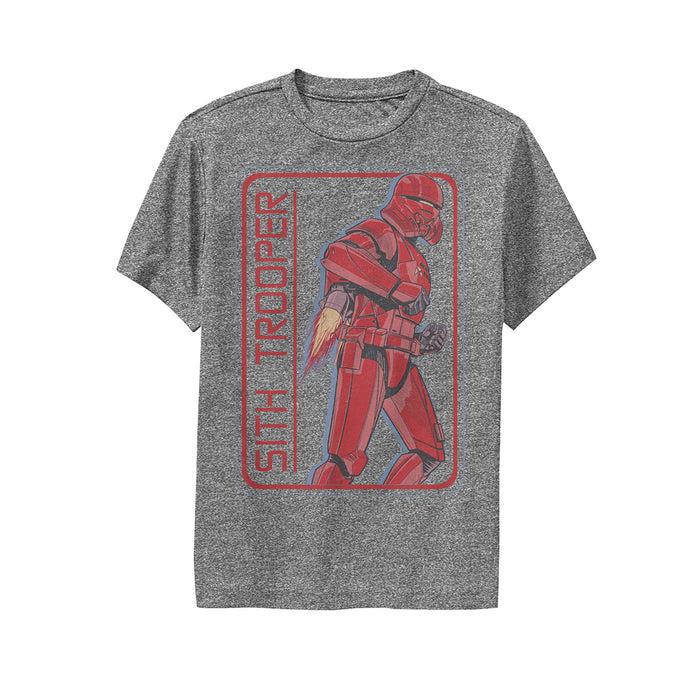 fifth sun Boy's Star Wars: The Rise of Skywalker Sith Trooper Rocket Performance Tee