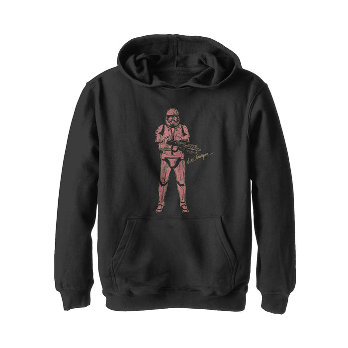 fifth sun Boy's Star Wars: The Rise of Skywalker Sith Trooper Villain Pull Over Hoodie