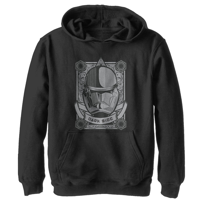fifth sun Boy's Star Wars: The Rise of Skywalker Sith Trooper Playing Card Pull Over Hoodie
