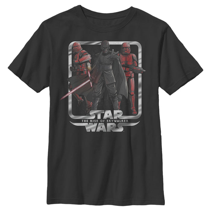 fifth sun Boy's Star Wars: The Rise of Skywalker Villain Frame T-Shirt