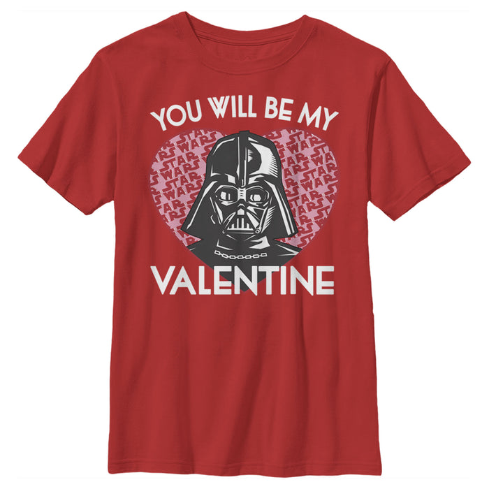 fifth sun Boy's Star Wars Valentine Darth Vader Invitation T-Shirt