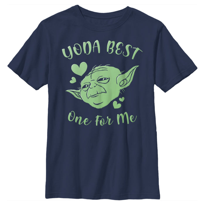 fifth sun Boy's Star Wars Valentine's Day Yoda Best One for Me T-Shirt