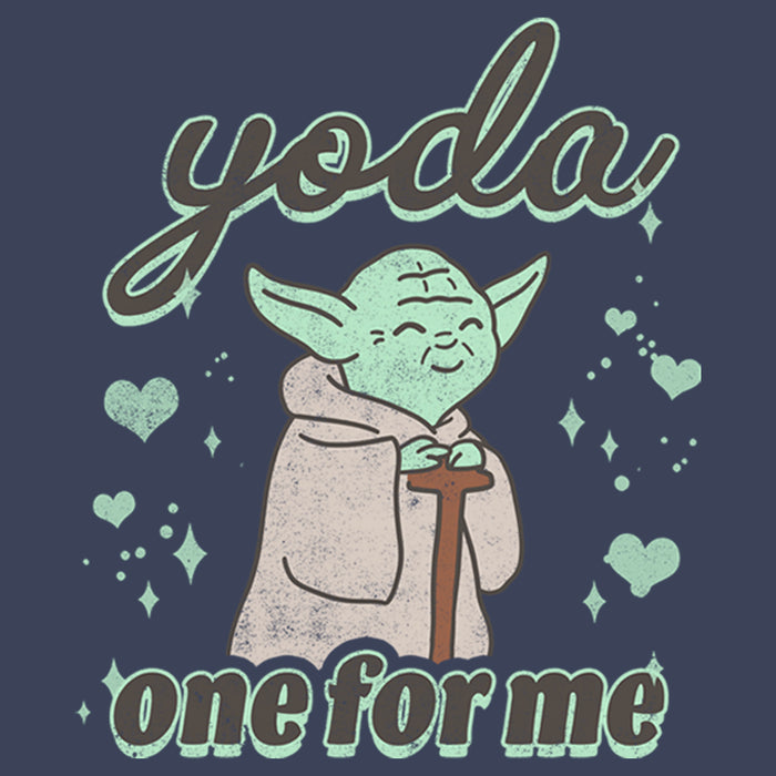 Fifth Sun Boy's Star Wars Valentine's Day Yoda One For Me Distressed T-Shirt