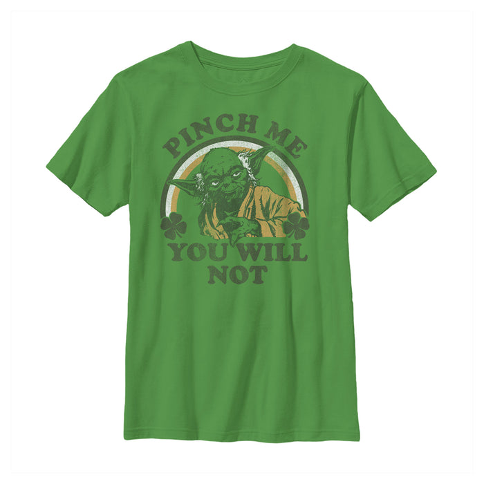 fifth sun Boy's Star Wars Yoda Pinch Me Will You Not T-Shirt