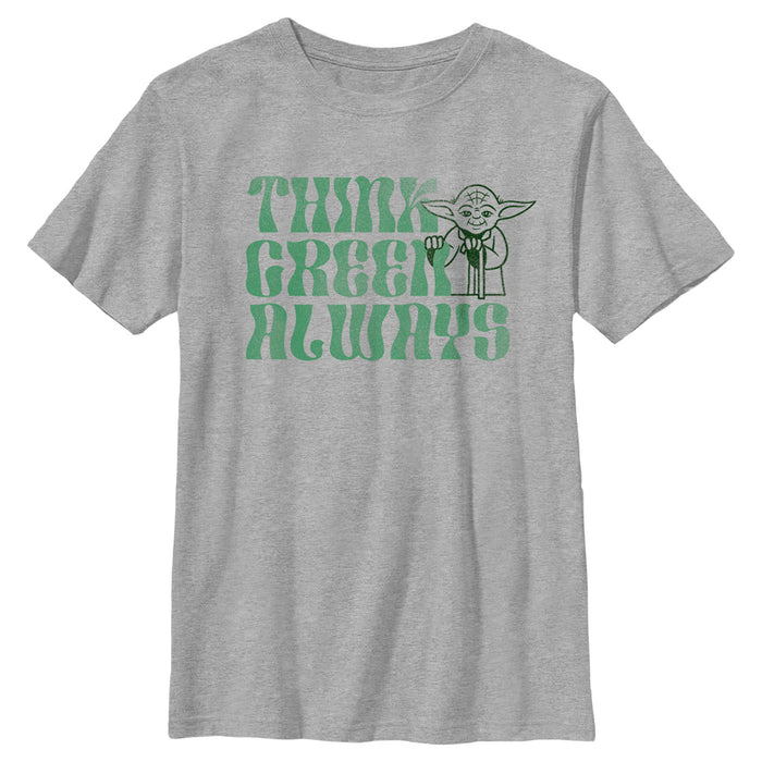 fifth sun Boy's Star Wars Yoda St. Patrick's Day Think Green Always T-Shirt