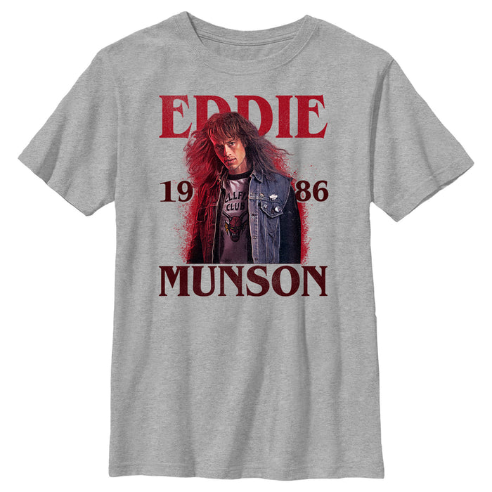 fifth sun Boy's Stranger Things 1986 Eddie Munson T-Shirt
