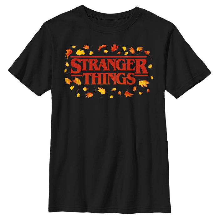 fifth sun Boy's Stranger Things Autumn Logo T-Shirt