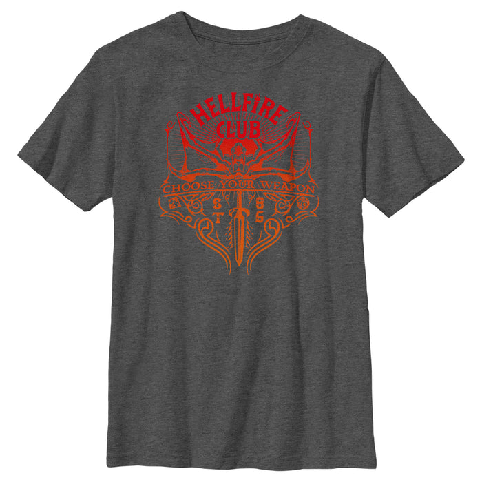 fifth sun Boy's Stranger Things Choose Your Weapon T-Shirt