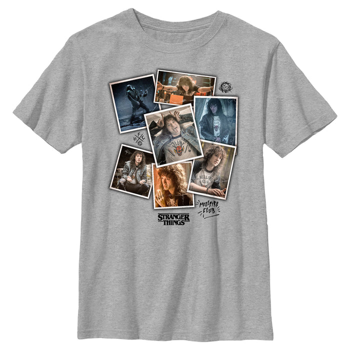 fifth sun Boy's Stranger Things Eddie Munson Photo Dump T-Shirt