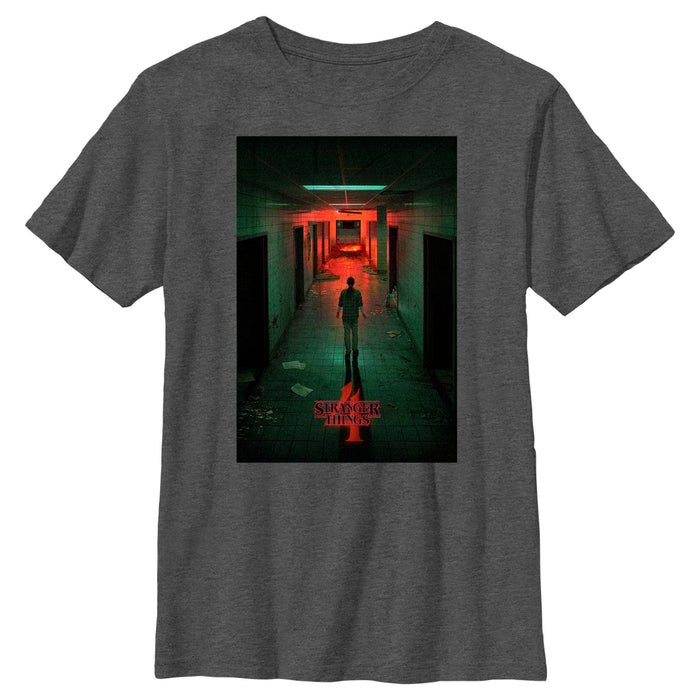 Fifth Sun Boy's Stranger Things Four Friends Rift Apocalypse Poster T-Shirt