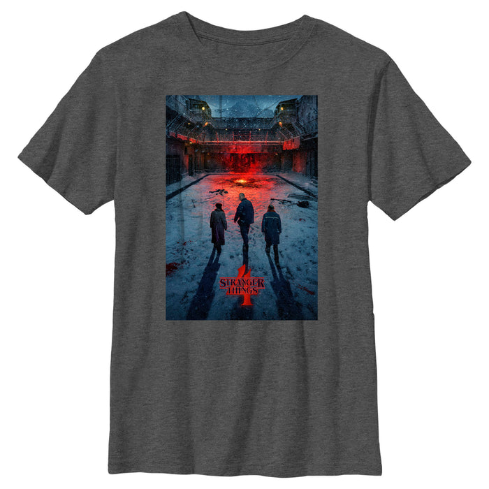 Fifth Sun Boy's Stranger Things Four Friends Rift Apocalypse Poster T-Shirt