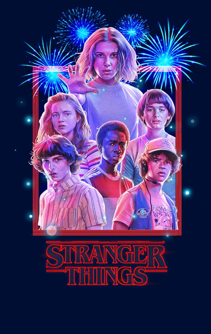 Fifth Sun Boy's Stranger Things Fourth Of July Character Frame T-Shirt