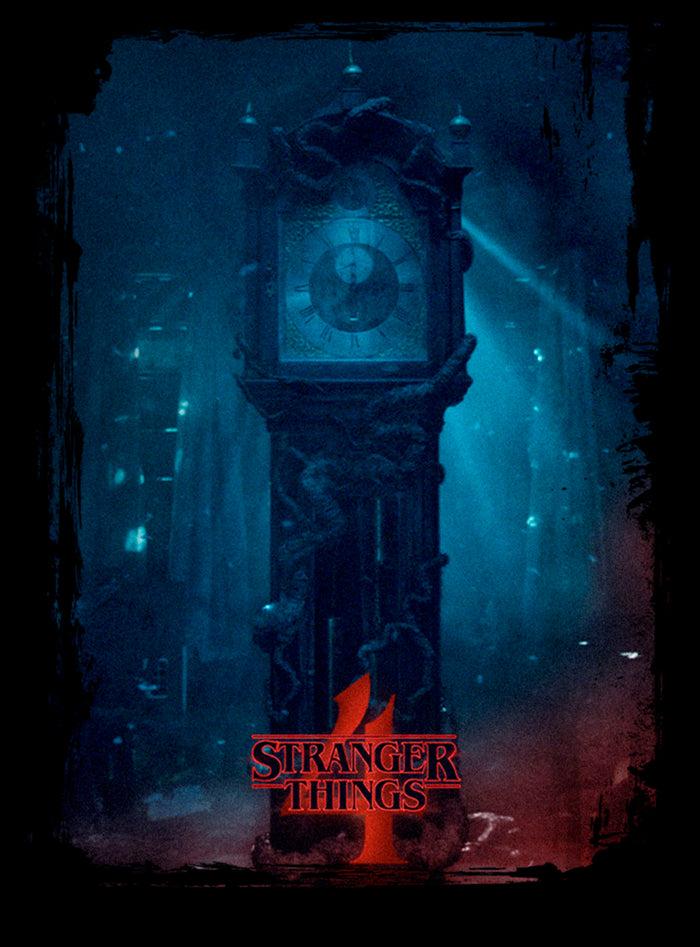 Fifth Sun Boy's Stranger Things Grandfather Clock T-Shirt