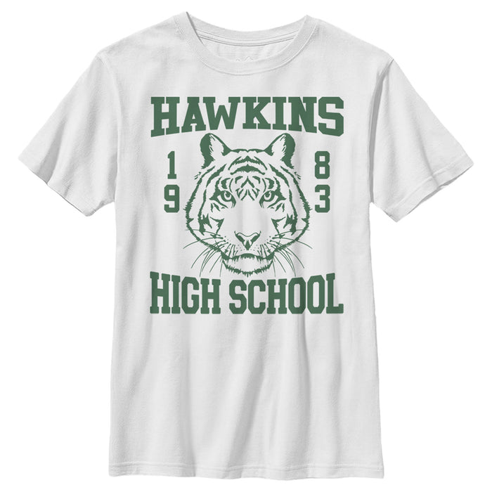 fifth sun Boy's Stranger Things Hawkins High School Tiger 1983 T-Shirt