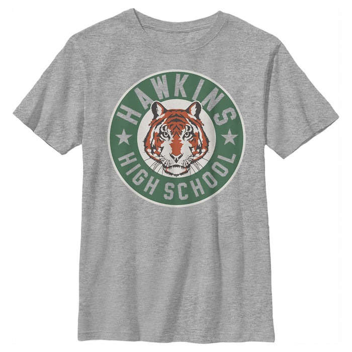 fifth sun Boy's Stranger Things Hawkins High School Tiger Mascot T-Shirt
