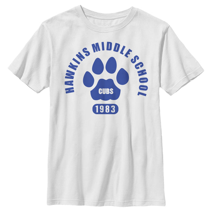 fifth sun Boy's Stranger Things Hawkins Middle School Cubs 1983 T-Shirt