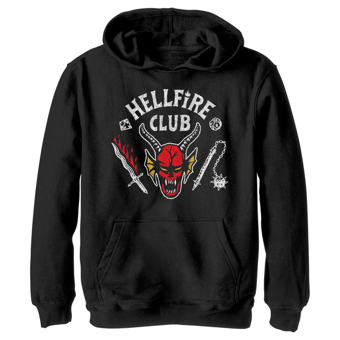 fifth sun Boy's Stranger Things Hellfire Club Costume Pull Over Hoodie