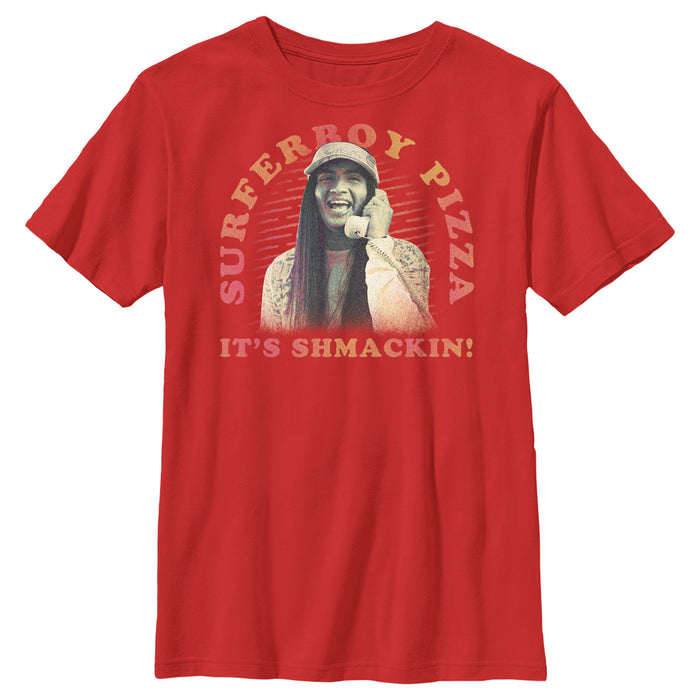 fifth sun Boy's Stranger Things It's Shmackin Superboy Pizza T-Shirt