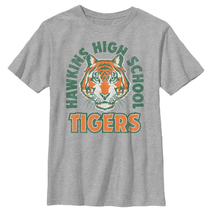 fifth sun Boy's Stranger Things Retro Hawkins High School Tigers T-Shirt