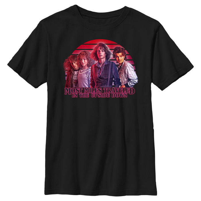 fifth sun Boy's Stranger Things Teen Group Shot T-Shirt
