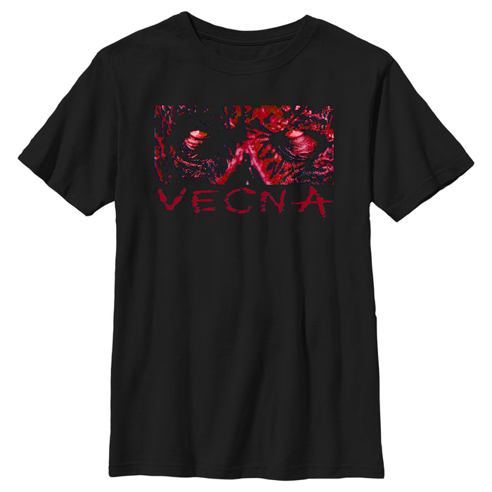fifth sun Boy's Stranger Things Vecna Dark Stare Eye Shot T-Shirt