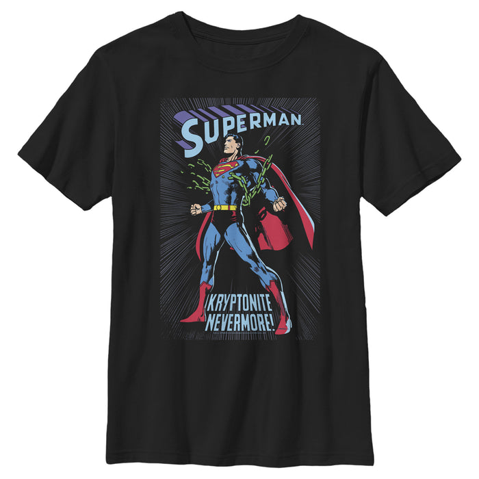 fifth sun Boy's Superman Kryptonite Nevermore Cover T-Shirt