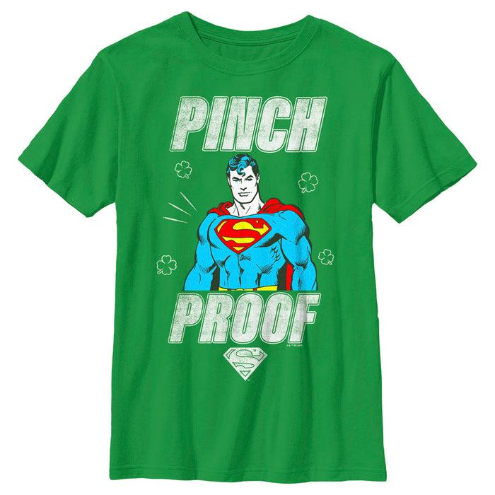 fifth sun Boy's Superman St. Patrick's Day Pinch Proof Man of Steel T-Shirt