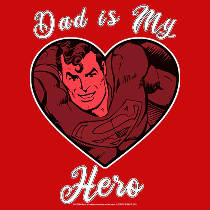 Fifth Sun Boy's Superman Valentine's Day Dad Is My Hero T-Shirt