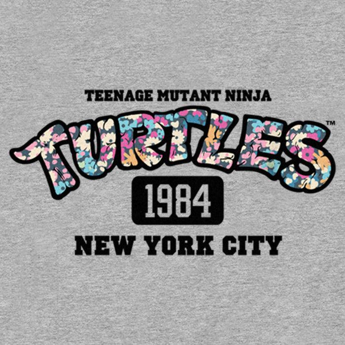 Fifth Sun Boy's Teenage Mutant Ninja Turtles 1984 New York City Floral Logo T-Shirt