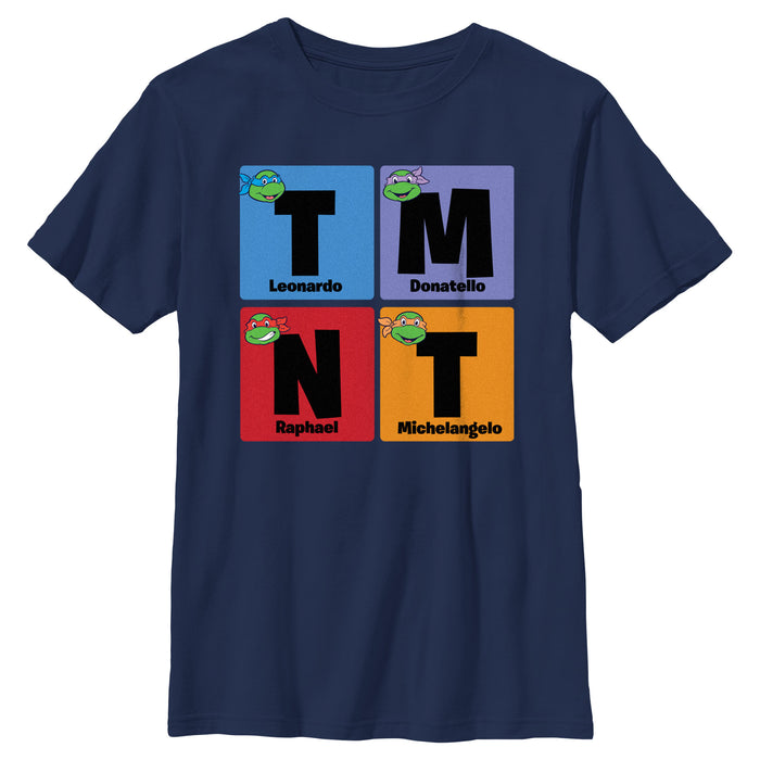 fifth sun Boy's Teenage Mutant Ninja Turtles Colorful Turtle Elements T-Shirt