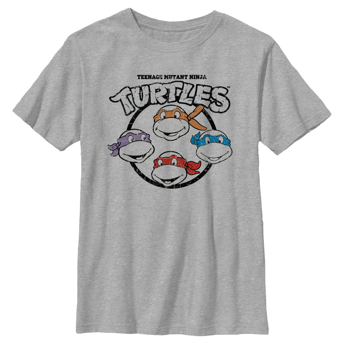 fifth sun Boy's Teenage Mutant Ninja Turtles Distressed Group Logo T-Shirt