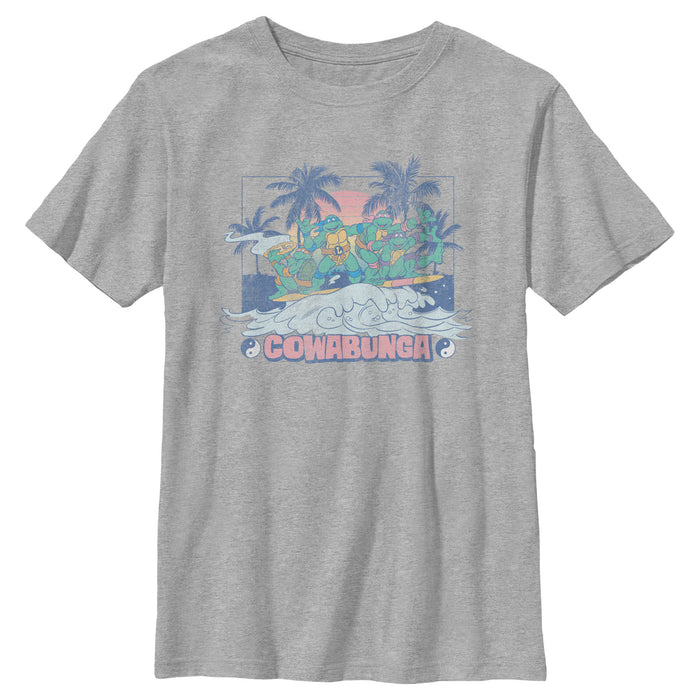 fifth sun Boy's Teenage Mutant Ninja Turtles Distressed Tropical Beach T-Shirt