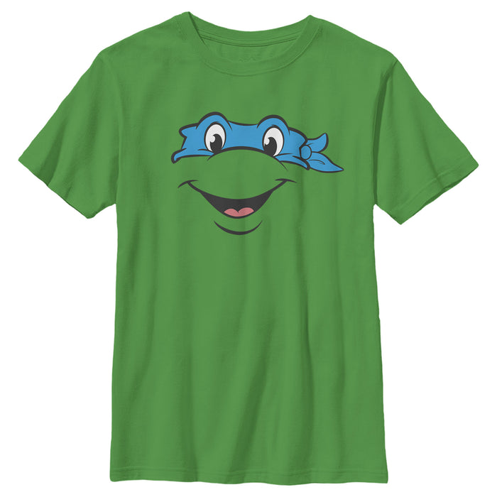 fifth sun Boy's Teenage Mutant Ninja Turtles Leonardo Face T-Shirt