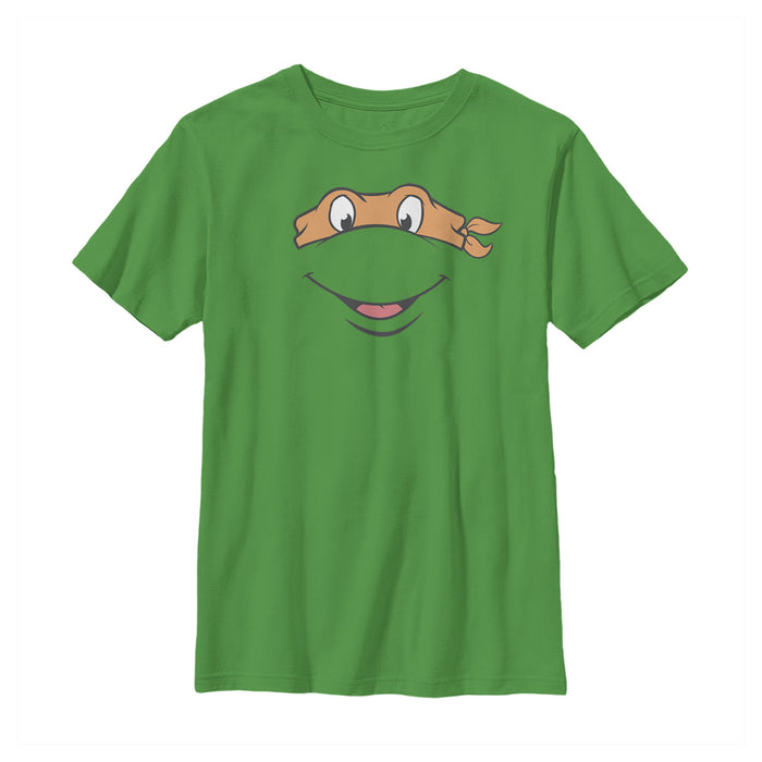 fifth sun Boy's Teenage Mutant Ninja Turtles Michelangelo Face T-Shirt