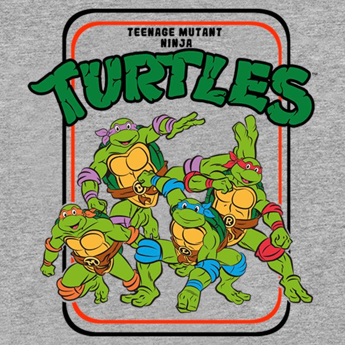 Fifth Sun Boy's Teenage Mutant Ninja Turtles Retro Card Frame Logo T-Shirt