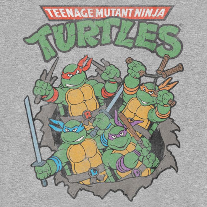 Fifth Sun Boy's Teenage Mutant Ninja Turtles Retro Turtles In Action T-Shirt