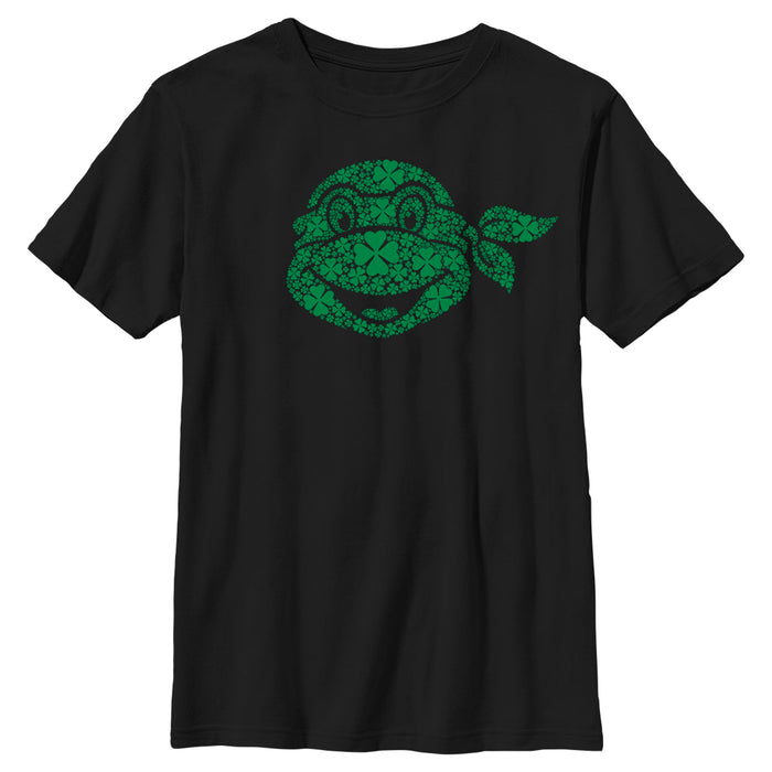 fifth sun Boy's Teenage Mutant Ninja Turtles St. Patrick's Day Michelangelo Shamrock Fill T-Shirt