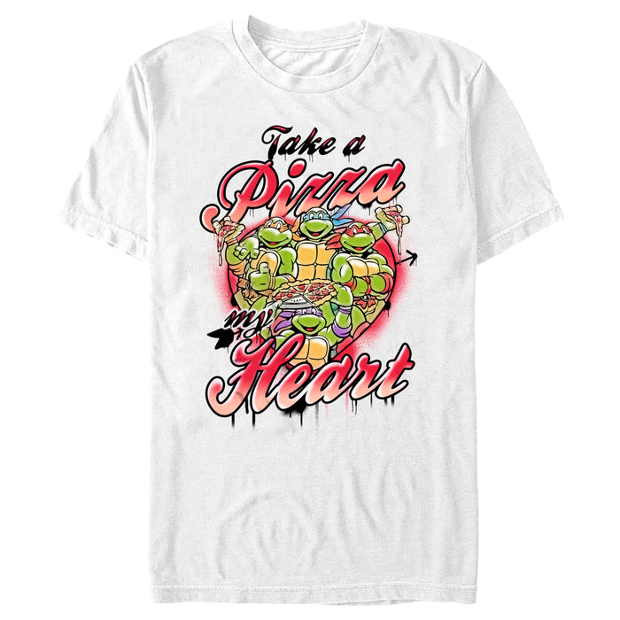 fifth sun Boy's Teenage Mutant Ninja Turtles Take a Pizza My Heart T-Shirt