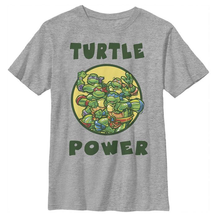 fifth sun Boy's Teenage Mutant Ninja Turtles Turtle Power Circle T-Shirt